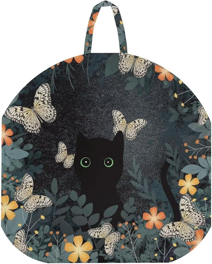 Cute Black Cat Nursing Pillow Cover for Breastfeeding Pillow Ultra Soft and Cozy Nursing Pillow Slipcovers,Nice Newborn Gift Best Choice for Mom or Baby Pillow Not Included