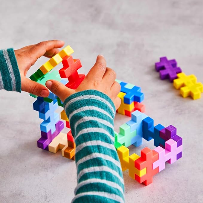 PLUS PLUS Learn to Build Big, Colorverse - 60 Interlocking Building Blocks for Toddlers and Preschool, Gifts for Boys & Girls