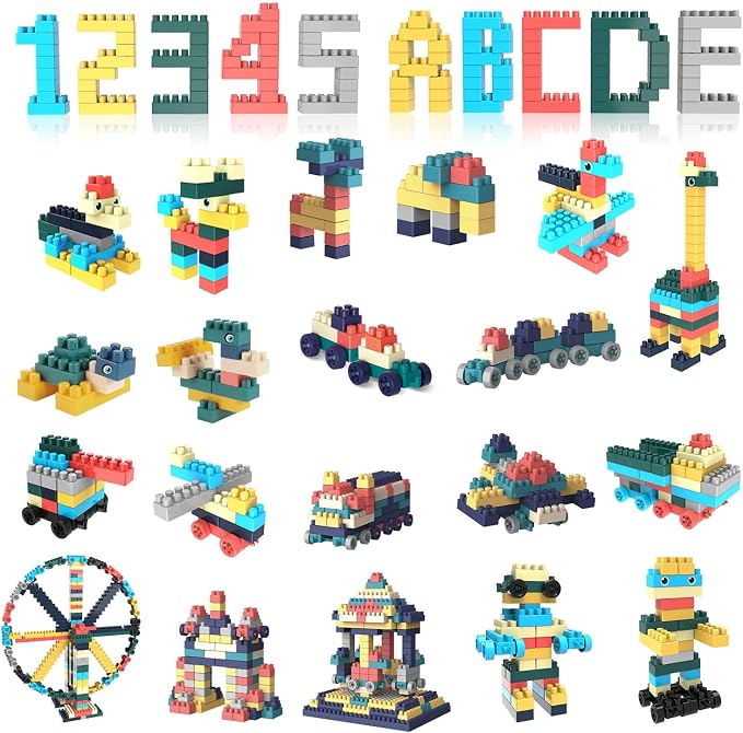 2026 Latest 200 PCS Morandi Building Blocks for Toddlers Ages 3+, Big Bricks Set with Baseplate, STEM Educational Toys for Kids, Compatible Style 200psc+1board Morandi