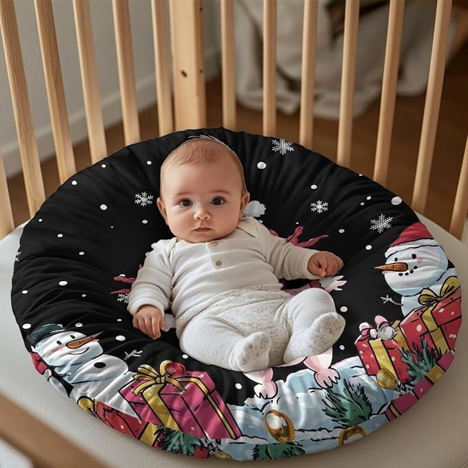 Cute Axolotl Nursing Pillow Cover Breastfeeding Pillow Slipcover for Baby Boys & Girls Nursing Pillow Case for Newborn Soft Fabric Fits Snug On Infant Pillow Not Included