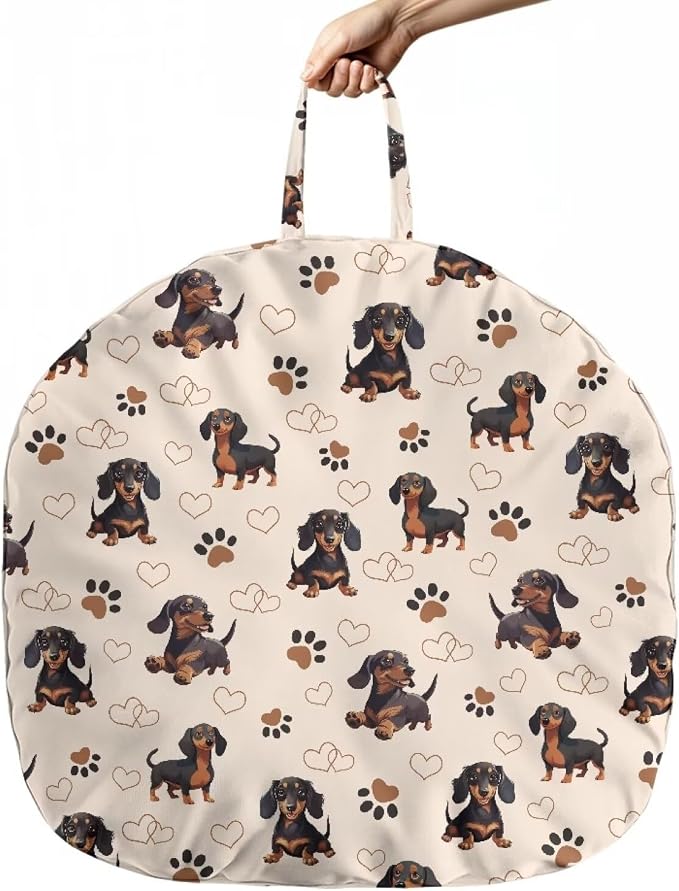 Dachshund Pillow Cover Kawaii Breastfeeding Cover Ultra Soft & Breathable Unisex Nursing Pillow Slipcovers Machine Wash & Quick-Dry Feeding Cushion Cover Newborn Gift