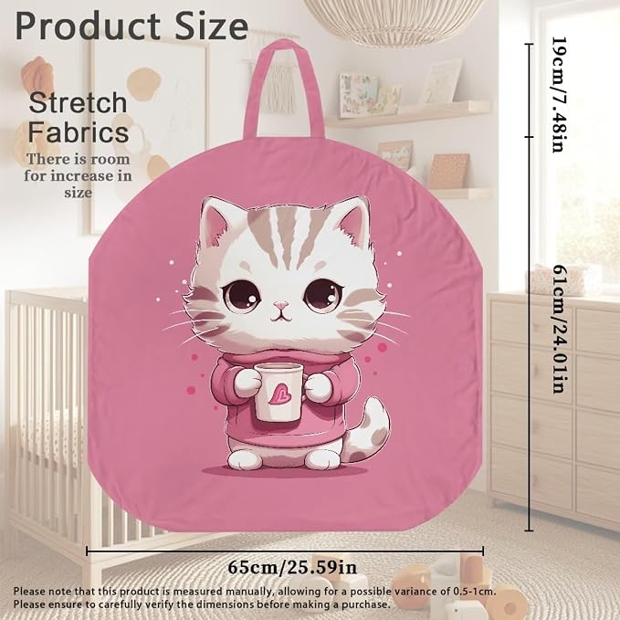 Kitten Nursing Pillow Cover Breastfeeding Pillow Slipcover for Baby Boys & Girls Nursing Pillow Case for Newborn Soft Fabric Fits Snug On Infant Washable & Breathable