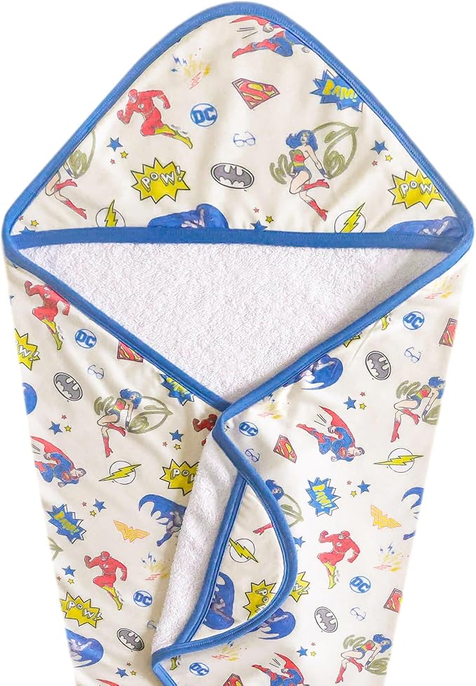 Copper Pearl Hooded Bath Towels Premium Knit/Terry Cloth Baby Towels with Hood, Pockets, and Cool Designs - Great to Gift and Make Bath Time Fun - Baby Bath Towel, Justice League™