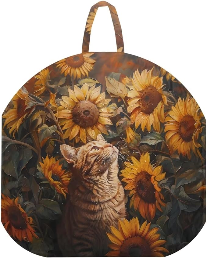Sunflower Cat Nursing Pillow Cover for Breastfeeding Pillow Ultra Soft and Cozy Nursing Pillow Slipcovers Nice Newborn Gift Best Choice for Mom or Baby Pillow Cover 1 Pack
