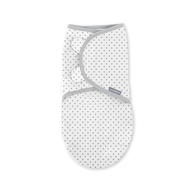 SwaddleMe by Ingenuity Original Swaddle, 100% Cotton, Improves Sleep & Calms Startle Reflex, 0-3 Months, 1.0 TOG, 3-Pack, Baby Swaddle Blanket - Criss Cross