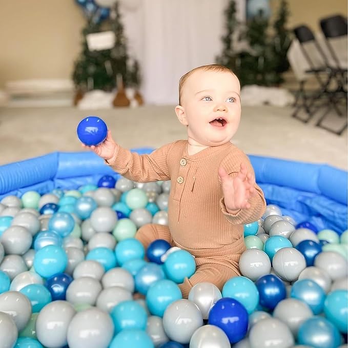 200/500/1000/2000 Count Soft Plastic Ball Pits Balls Colorful Play Pits Balls for Pet Dogs Ball Pits 2.2" Large Phthalate Free Bpa Free Balls for Toddlers 1-3 Baby Kids