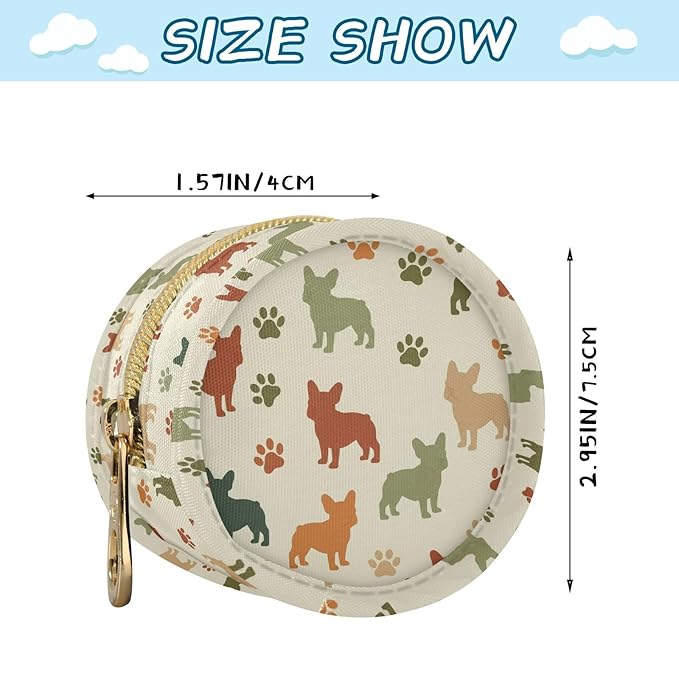 Dogs Paw Beige Pacifier Holder Case Newborn Pacifier Storage Pouch for Boys Girls Easy Attach to Diaper Bag Portable Baby Essentials Container