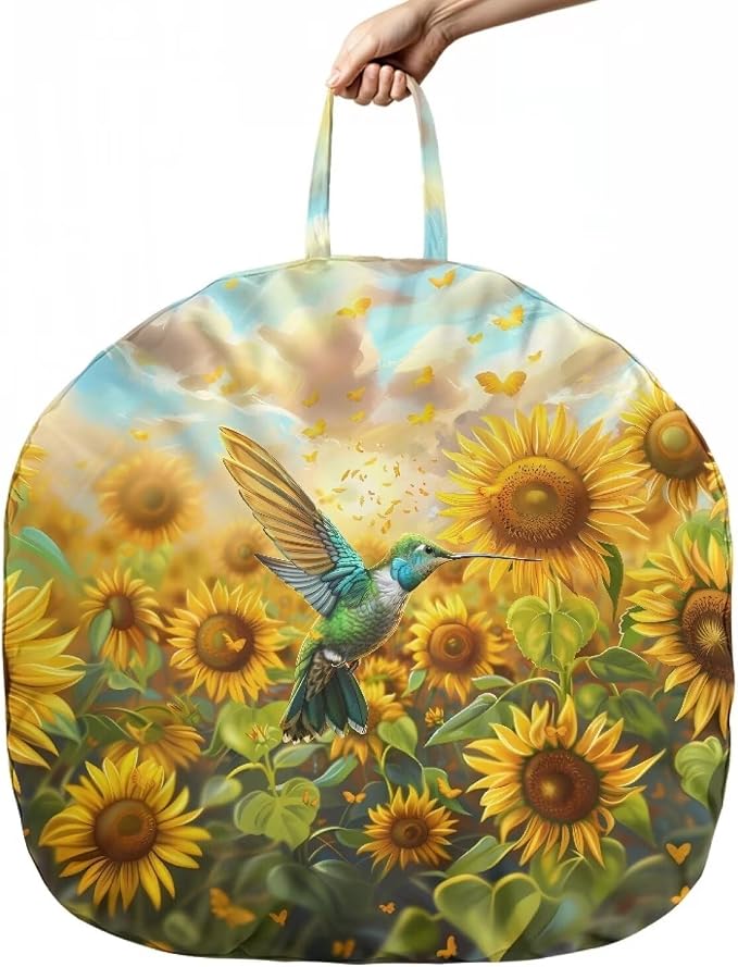 Sunflower Hummingbird Nursing Pillow Cover for Breastfeeding Pillows Breastfeeding Pillow Slipcovers for Baby Boys & Girls Ultra Soft Infant Nursing Pillowcase for Newborn