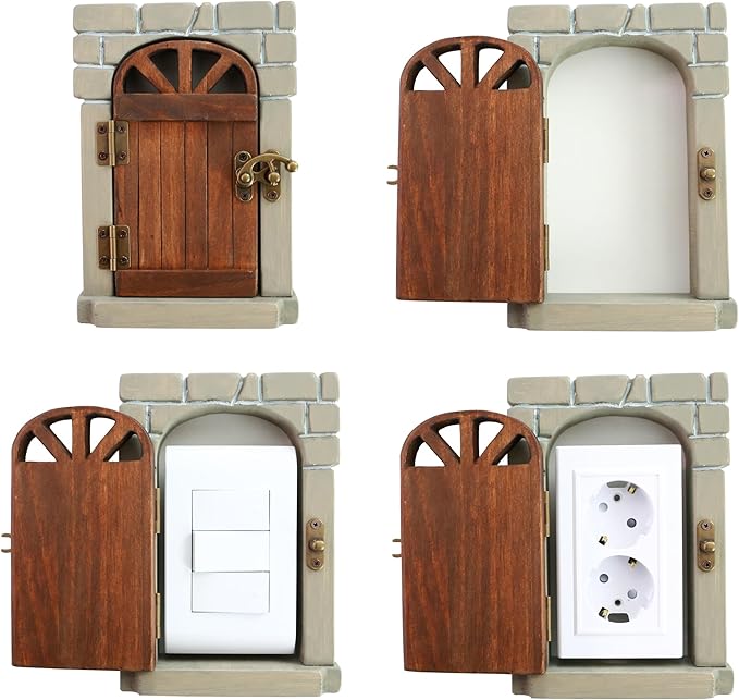 Wooden Interior Outlet Switch Covers - A Premium Accessory that Protects Children and Creates a Fairy-tale Atmosphere (No.5)