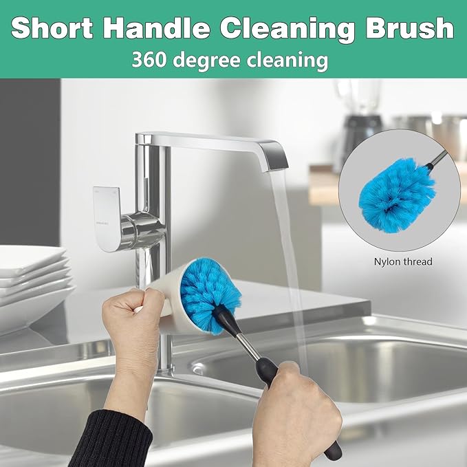 Bottle Brush Tube Cleaning Lab Set with Long Handle，for Cleaning Beer Bottles, Wine Bottles,Bong，Straw Cleaner ，Crevice Cleaning，Straw Cleaner，Baby Bottle