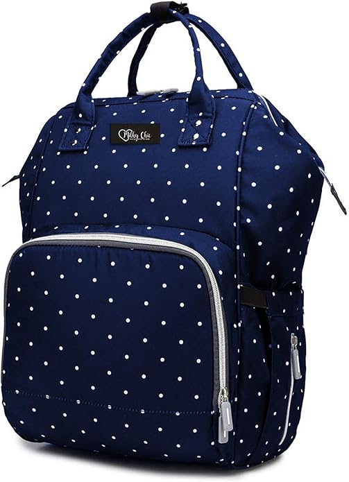 Milky Chic Mommy Diaper Bag- Waterproof USB Charging Port Stroller Straps Changing Pad