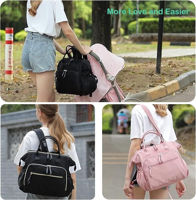 LORADI Large Diaper Bag Tote, Hospital Bag, Baby Shower Gifts