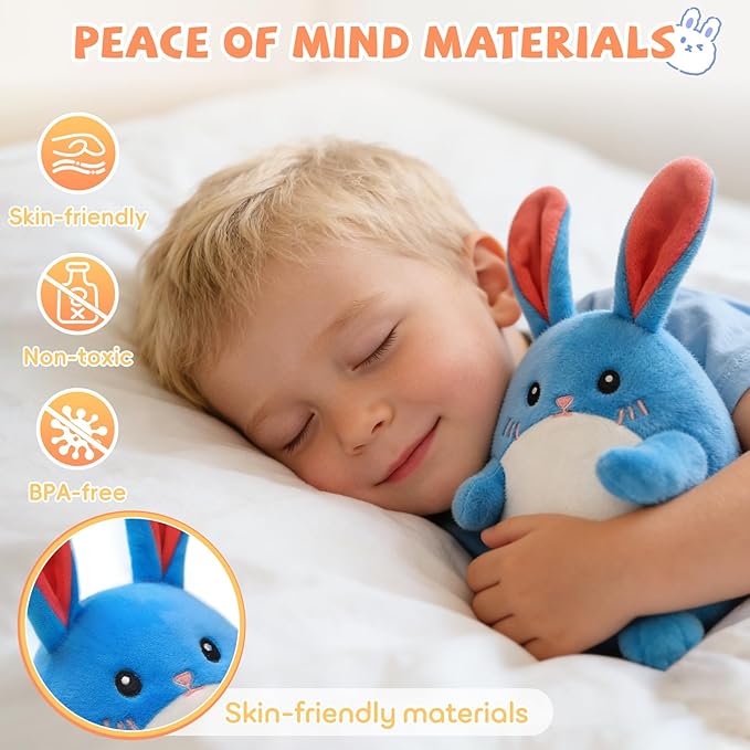 SAIMAND Baby Toys 6-12 Months, Crawling Bunny Baby Toy with 48 Songs & Record Repeat, Interactive Musical Plush Toy for Babies, Rechargeable Dancing Stuffed Animal, Sensory Toy for Toddlers 1-3