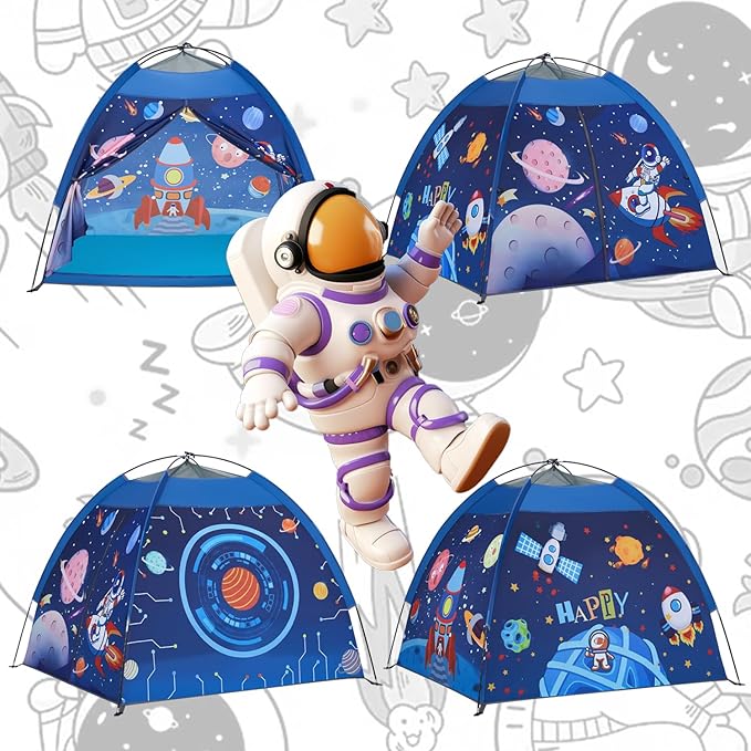 Mnagant Space World Play Tent Galaxy Dome Playhouse for Boys and Girls Imaginative Play-Astronaut Space for Kids Indoor and Outdoor Fun, Perfect Kid?™s Gift- 47" x 47" x 43"