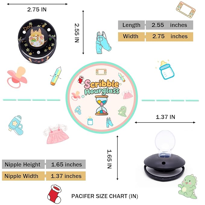 Big Shield Large Size Pacifier for Sleep: Pacifier for Adult with Paci Clips