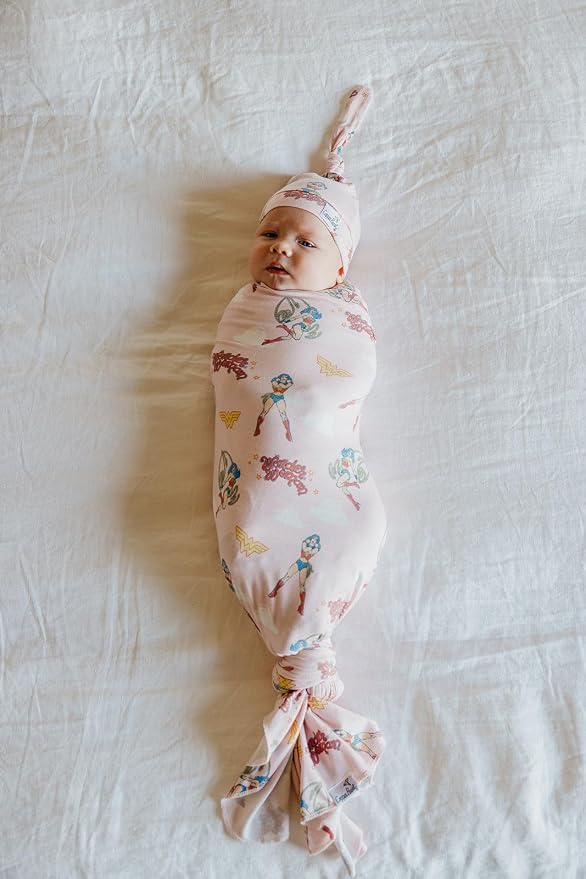 Copper Pearl Baby Swaddle Blanket - Premium Knit Baby Blanket, Large Soft Stretchy Receiving Blankets for Baby Boy and Girl, Swaddles for Newborn, Infant, and Toddler (Wonder Woman™)