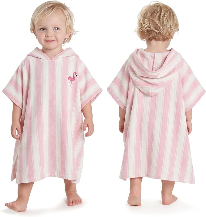 ZICOTO Stylish Hooded Beach Towel for Kids - Extra Soft and Fast Drying Poncho for Toddlers 0-3 Years is Made of Premium Cotton - Perfect Baby Cover Up for Beach Days or Pool and Bath Time Adventures
