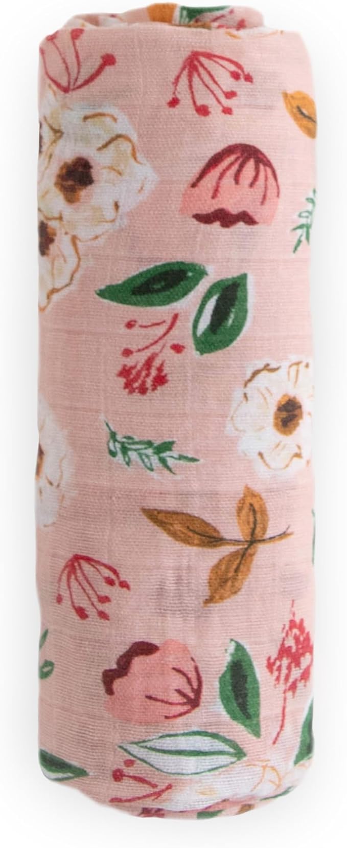 Little Unicorn Premium Cotton Swaddle Baby Blanket | Breathable Fabric | for swaddling, Play, Nursing & More (Vintage Floral)