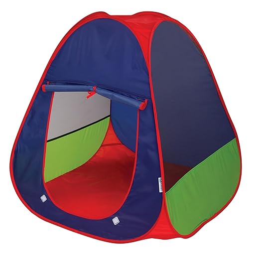 Pacific Play Tents Primary Pop-up Tent (60610) - Indoor/Outdoor Pop-up Playhouse for Toddler & Kids Easy Setup
