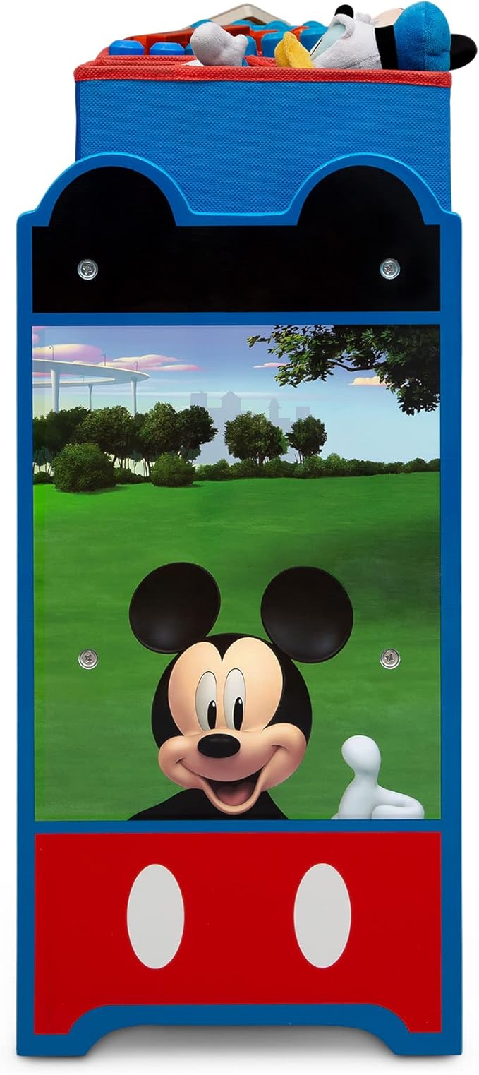 Disney Mickey Mouse Deluxe 9 Bin Design and Store Toy Organizer by Delta Children, Greenguard Gold Certified