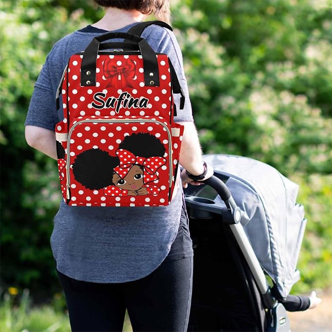 D-Story Personalized Diaper Bag For Baby Boy Personalized Name Mommy Bag Customized Backpack Customized Name Shoulders Bag