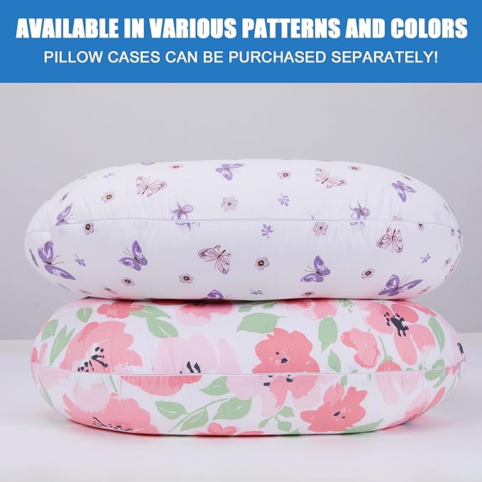 Plushii Nursing Pillow for Breastfeeding, Soft and Supportive Breastfeeding Pillow for Mom and Baby, Cute Feeding Pillow with Removable Cover for 0??2 Months, Butterfly Dreams