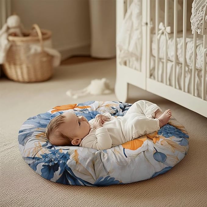 Elegant Floral Pillow Covers for Breastfeeding Pillow Soft and Stretchy Breastfeeding Pillow Covers for Breastfeeding Mom,Cozy Nursing Slipcover for Boys and Girls Pillowcase