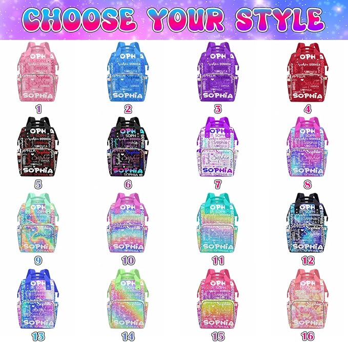M YESCUSTOM Custom Diaper Bag Backpack for Girls Boys Large Capacity with Pockets Personalized Baby Diaper Bags for Mom Waterproof Nappy Baby Bag with Name Mothers Day Gift Black Heart
