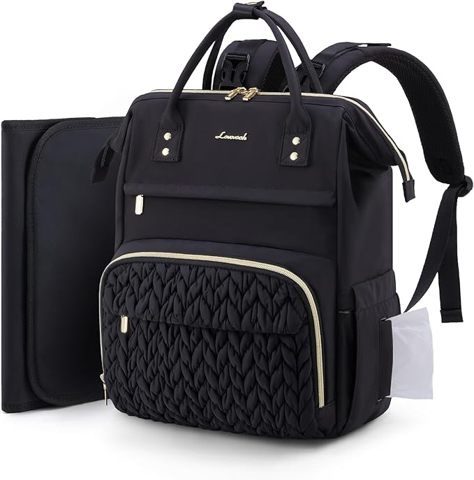 LOVEVOOK Diaper Bag Backpack, Baby Bag with Changing Station for Moms & Dads, Large Waterproof Mommy bag with Stroller Buckles, Travel Essential Baby Shower for Boys and Girls