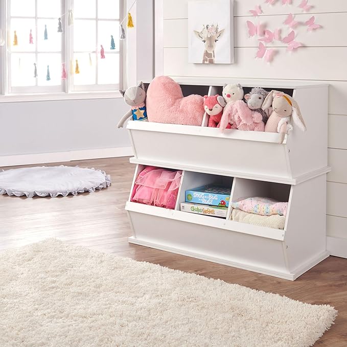 Badger Basket Three-Cubby Storage Unit ??Versatile Organizer for Kids' Toys, Books, and Clothes ??Durable and Stylish Design