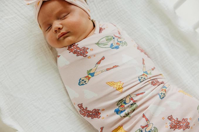 Copper Pearl Baby Swaddle Blanket - Premium Knit Baby Blanket, Large Soft Stretchy Receiving Blankets for Baby Boy and Girl, Swaddles for Newborn, Infant, and Toddler (Wonder Woman™)