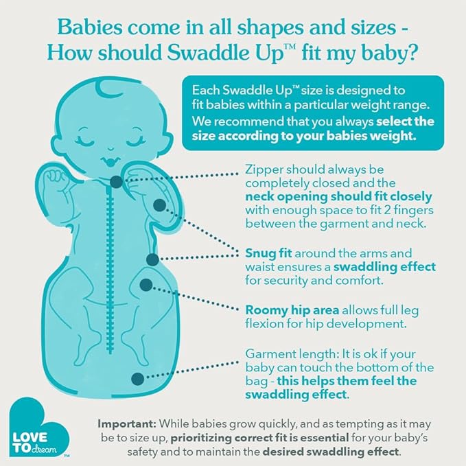 Love to Dream Swaddle UP, Sleep Sack 0-3 Months, Self-Soothing, Improves Sleep, Snug Fit Helps Calm Startle Reflex, Baby Essentials Must Haves Newborn, 1.0 TOG, 8-13 lbs, Oatmeal