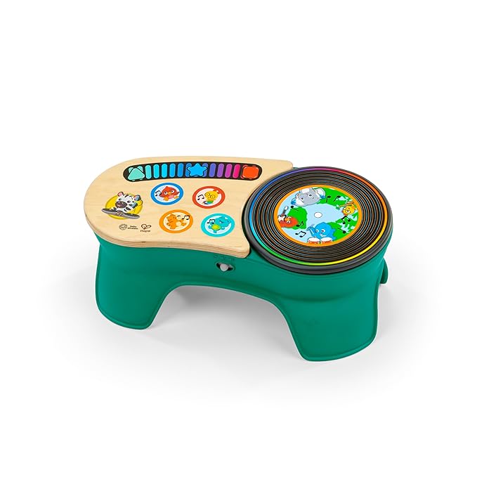Baby Einstein + Hape DJ Discovery Musical Toy Turntable, Ages 6 Months and Up