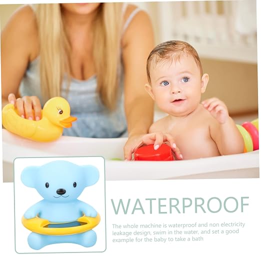 GALPADA Floating Bath Thermometer for Babies Waterproof Pool Thermometer Toy Digital Shower Water Temperature Gauge Easy to Read LCD Display Safe for Newborns