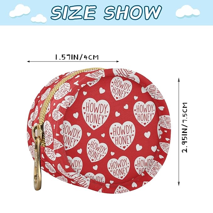 Cowboy Love Red Pattern Pacifier Holder Case Newborn Pacifier Storage Pouch for Boys Girls Easy Attach to Diaper Bag Portable Baby Essentials Container