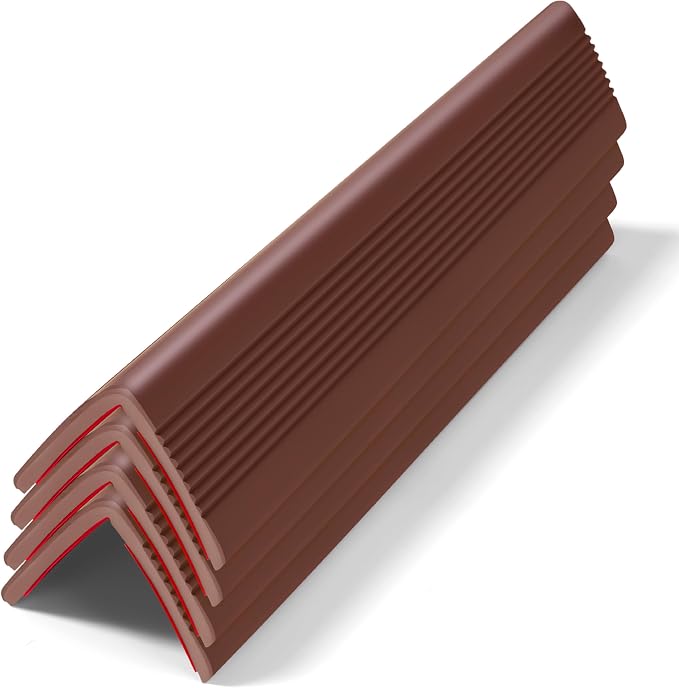 Wall Corner Protectors 4 Pack,1.57x1.57x23.62x0.12 inch PVC Double Side Proof Corner Guards for Sharp Edges, Self-Adhesive Corner Protectors for Home, Kindergarten,Thickness-3mm(0.12 in)