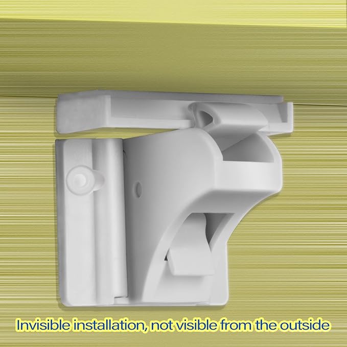 Magnetic Cabinet Locks Baby Proofing (24 Locks + 6 Keys) - Baby Latches for Cabinets, Suitable for Kitchens Cabinets, Drawer and Dresser - No Drilling Required, Adhesive Installation
