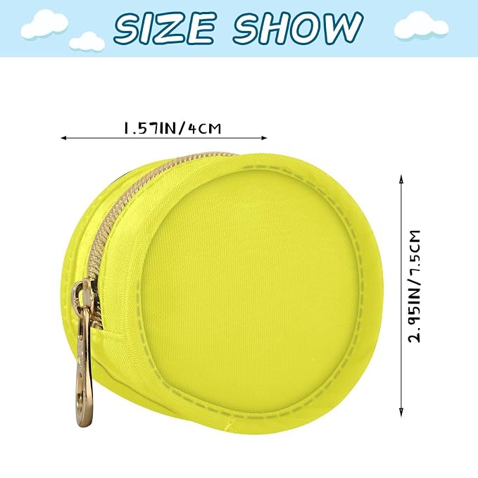 Neon Lemon Yellow Pacifier Holder Case Newborn Pacifier Storage Pouch for Boys Girls Easy Attach to Diaper Bag Portable Baby Essentials Container