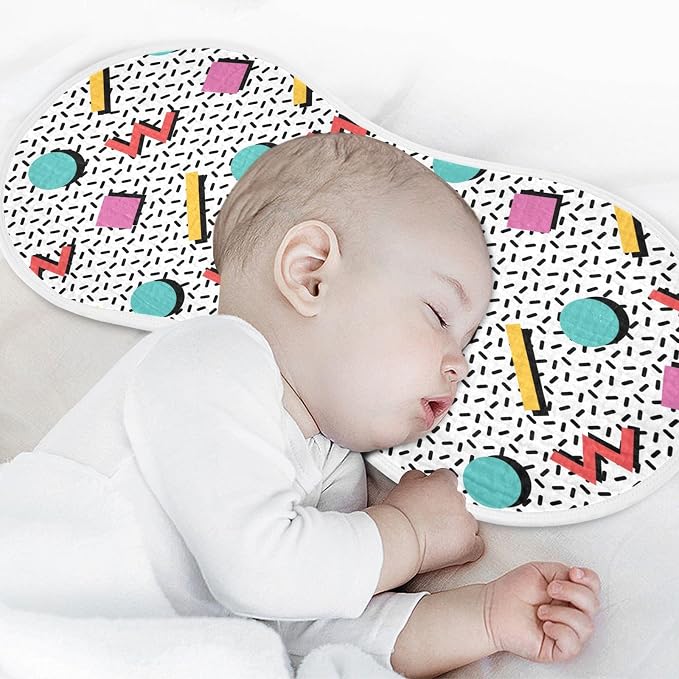 Muslin Burp Cloths for Baby Boys and Girls - 1-Pack Ultra Absorbent Retro 80s 90s Muslin Washcloths, Newborn Towel, Milk Spit Up Rags, Burp Cloth Bib for Unisex, 22 x 11 Inch