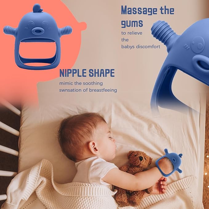 3-in-1 Baby Food & Fruit Feeder Set ??Breastmilk Popsicle Mold with Freezer Tray, Teething Relief Toy, BPA Free Infant Silicone Feeding Combo, 3 Bonus Sizes (S/M/L) Sacs (Steel Blue)