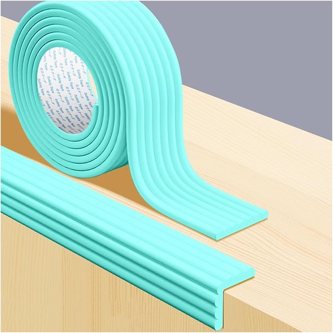 XPLKQXE Proofing Foam Bumper Set, Safety Guards Proof Bumper Guard, Coffee Table Edge Corner Protector Padding for Sharp Corners of Cabinets, Tables, Drawers (Color : Green, Size : 5pcs)