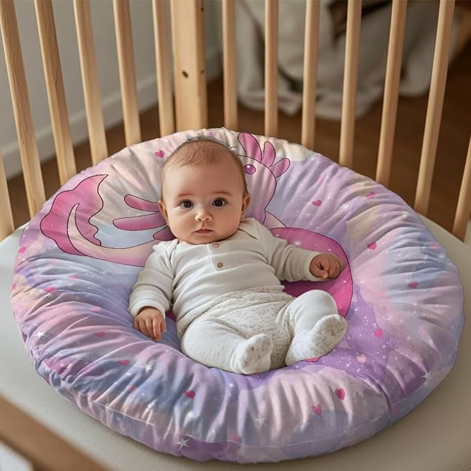 Pink Axolotl Nursing Pillow Cover for Breastfeeding Pillow Ultra Soft and Cozy Nursing Pillow Slipcovers,Nice Newborn Gift Best Choice for Mom or Baby Pillow Not Included