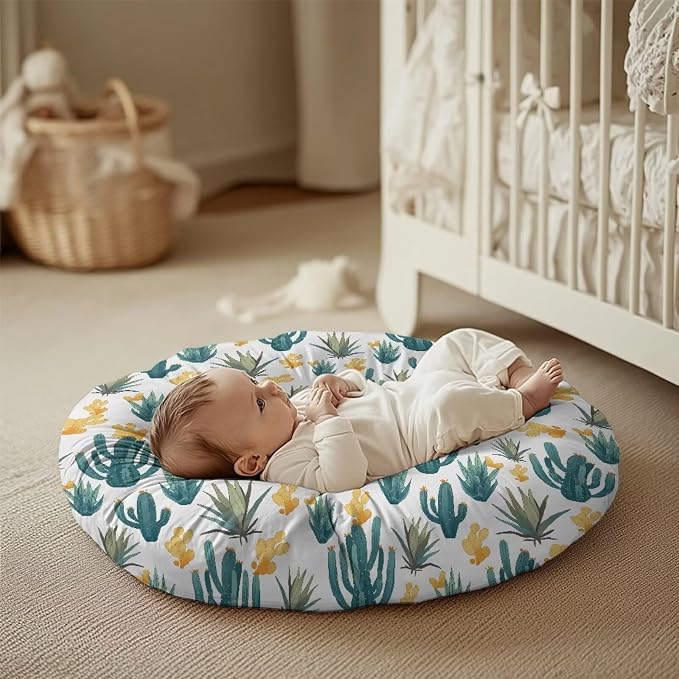 Cactus Nursing Pillow Cover Womens Breastfeeding Pillow Cover for Baby Snug Fits Newborn Nursing Pillow Case Super Soft Breathable Pillowcase Pillow Not Included