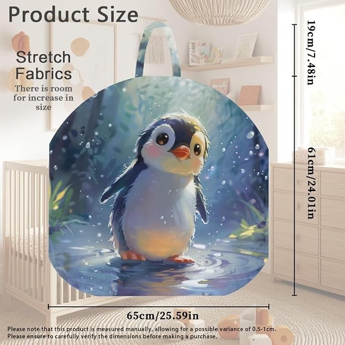 Cute Penguin Nursing Pillow Cover Case Plush Breathable Breastfeeding Pillow Slipcover Fits Nursing Pillow Super Soft Snug Positioners for Baby Boy Baby Girl Nursing Covers