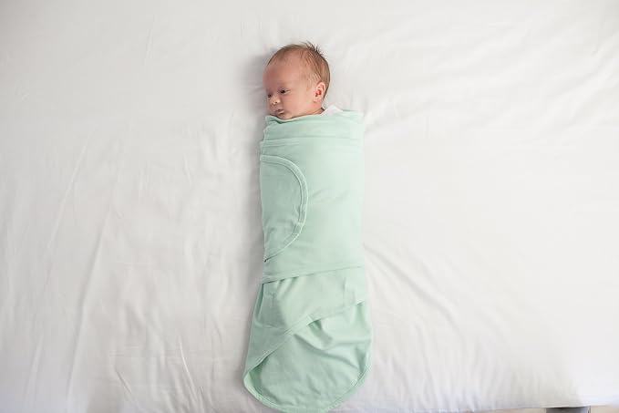 Miracle Blanket Swaddle Wrap – Help Your Newborn Sleep Longer – Soft & Secure Sleep Sack for Infants – Easy-to-Use Swaddling Blanket for a Calm Baby (Blue)