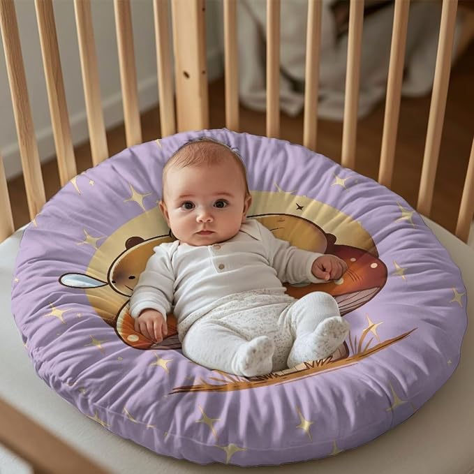 Sleeping Capybara Nursing Pillow Cover Case Plush Breathable Breastfeeding Pillow Slipcover Fits Nursing Pillow Super Soft Snug Positioners for Baby Boy Baby Girl Feeding Cushion Cover