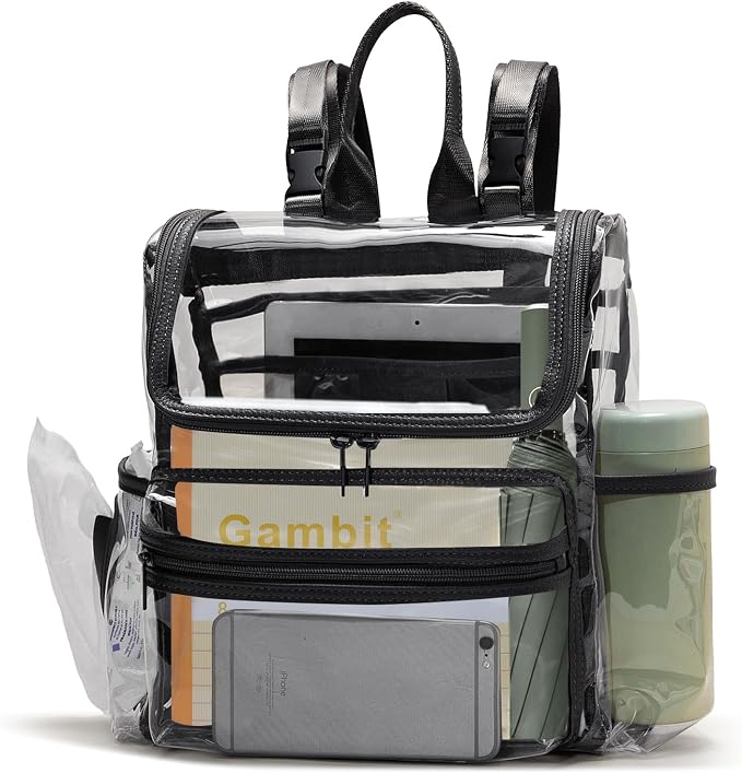 MOMINSIDE Diaper Bag Backpack Small Diaper Bag,Mini Diaper Bag, Clear Bag for Stadium Events Small Clear Bag 12x6x12 for Girls Boys Moms Dads Adult Concert Sports Bag