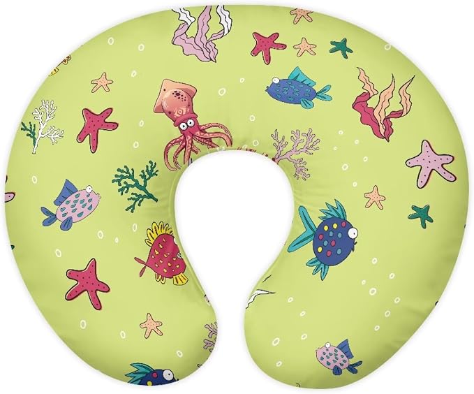 Starfish Bottlefeeding Pillow Detachable Newborn Original Breastfeeding Slipcover Case Lightweight Head Support Protector Cushion Essential with Hidden Zipper Easy to Use