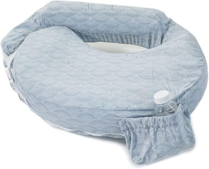 My Brest Friend Inflatable Travel Nursing Pillow for Breastfeeding, Bottlefeeding & Posture Support with Slipcover, Horizon (Pack of 6)
