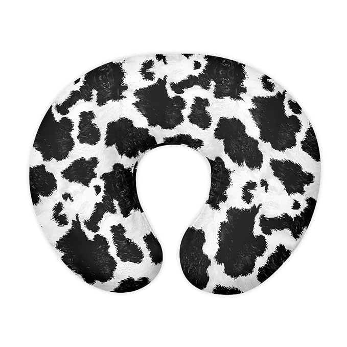Cow Hide Print Ultra Soft Breathable Baby Nursing Pillowcase with Hidden Zipper Boy & Girl Machine Washable Nursing Pillow Support Cover for Bottle and Breastfeeding